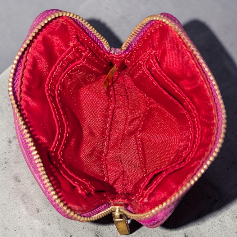 Tory Burch Pink Leather Coin Pouch - Picture 5 of 7